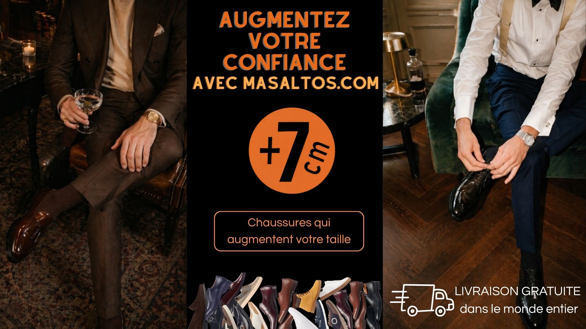Chaussures pour &ecirc;tre plus grand